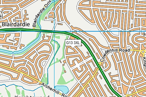 G13 3XL map - OS VectorMap District (Ordnance Survey) G13 3XL map - OS VectorMap District (Ordnance Survey)