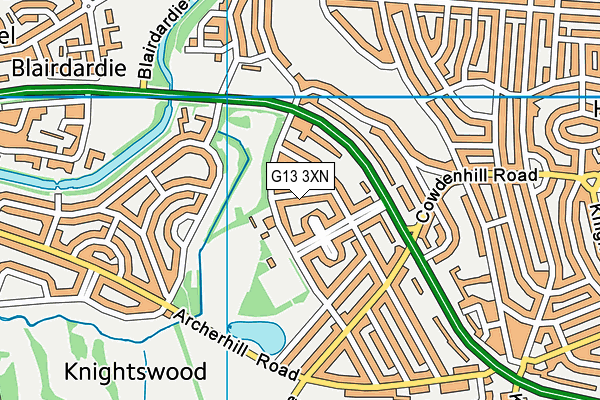 G13 3XN map - OS VectorMap District (Ordnance Survey) G13 3XN map - OS VectorMap District (Ordnance Survey)