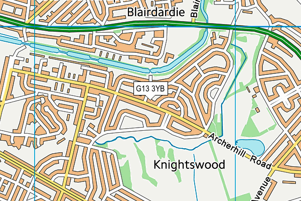 G13 3YB map - OS VectorMap District (Ordnance Survey) G13 3YB map - OS VectorMap District (Ordnance Survey)