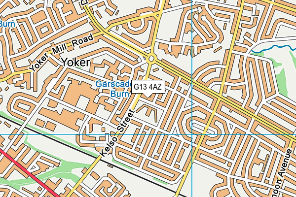 G13 4AZ map - OS VectorMap District (Ordnance Survey) G13 4AZ map - OS VectorMap District (Ordnance Survey)