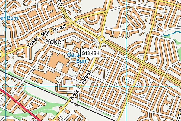 G13 4BH map - OS VectorMap District (Ordnance Survey) G13 4BH map - OS VectorMap District (Ordnance Survey)