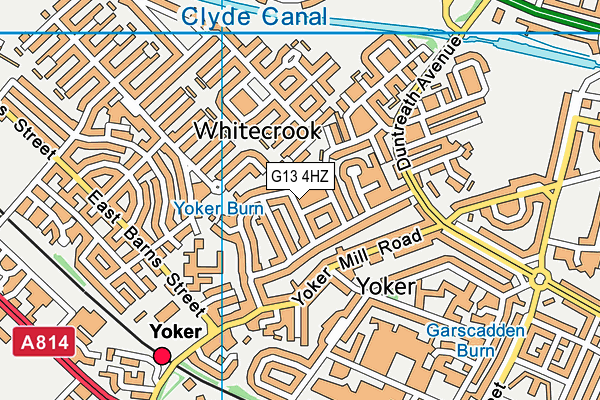 G13 4HZ map - OS VectorMap District (Ordnance Survey) G13 4HZ map - OS VectorMap District (Ordnance Survey)