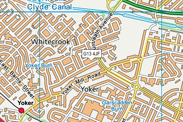 G13 4JF map - OS VectorMap District (Ordnance Survey) G13 4JF map - OS VectorMap District (Ordnance Survey)
