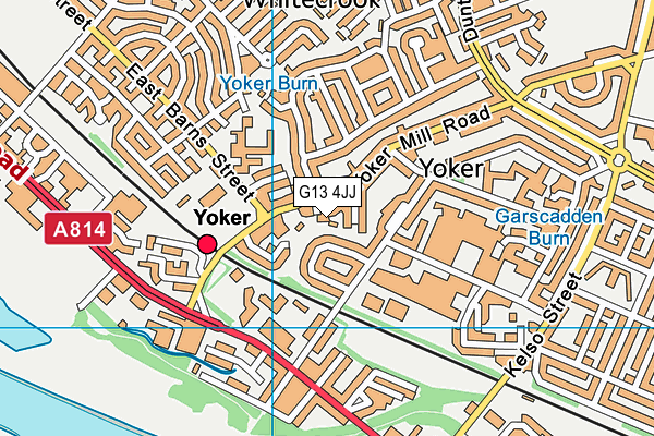 G13 4JJ map - OS VectorMap District (Ordnance Survey) G13 4JJ map - OS VectorMap District (Ordnance Survey)
