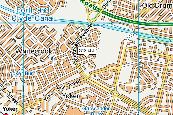 G13 4LJ map - OS VectorMap District (Ordnance Survey) G13 4LJ map - OS VectorMap District (Ordnance Survey)
