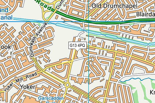 G13 4PQ map - OS VectorMap District (Ordnance Survey) G13 4PQ map - OS VectorMap District (Ordnance Survey)