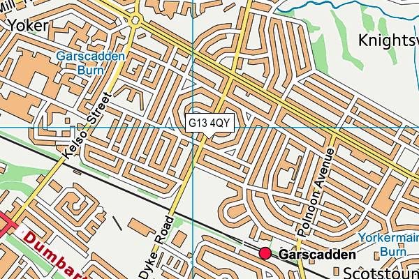 G13 4QY map - OS VectorMap District (Ordnance Survey) G13 4QY map - OS VectorMap District (Ordnance Survey)