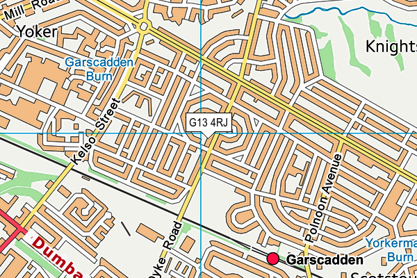 G13 4RJ map - OS VectorMap District (Ordnance Survey) G13 4RJ map - OS VectorMap District (Ordnance Survey)