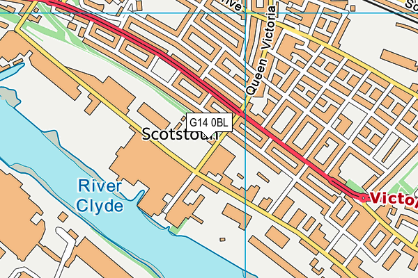 G14 0BL map - OS VectorMap District (Ordnance Survey) G14 0BL map - OS VectorMap District (Ordnance Survey)