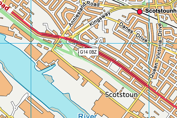 G14 0BZ map - OS VectorMap District (Ordnance Survey) G14 0BZ map - OS VectorMap District (Ordnance Survey)