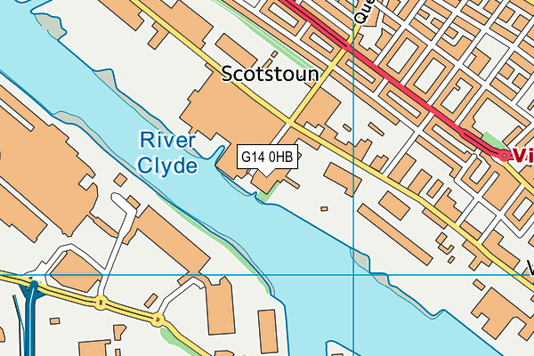 G14 0HB map - OS VectorMap District (Ordnance Survey)