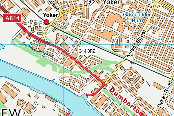 G14 0PZ map - OS VectorMap District (Ordnance Survey) G14 0PZ map - OS VectorMap District (Ordnance Survey)