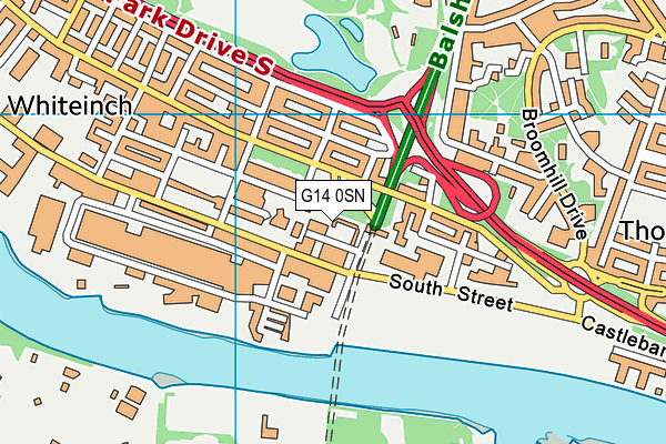 G14 0SN map - OS VectorMap District (Ordnance Survey) G14 0SN map - OS VectorMap District (Ordnance Survey)