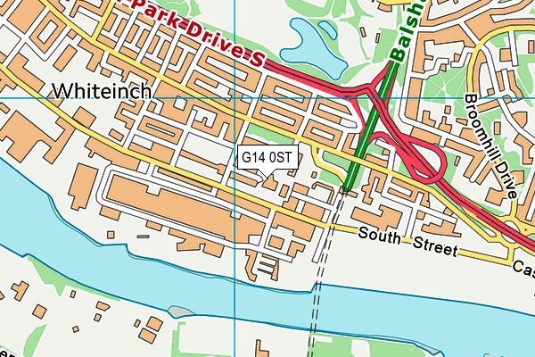 G14 0ST map - OS VectorMap District (Ordnance Survey) G14 0ST map - OS VectorMap District (Ordnance Survey)