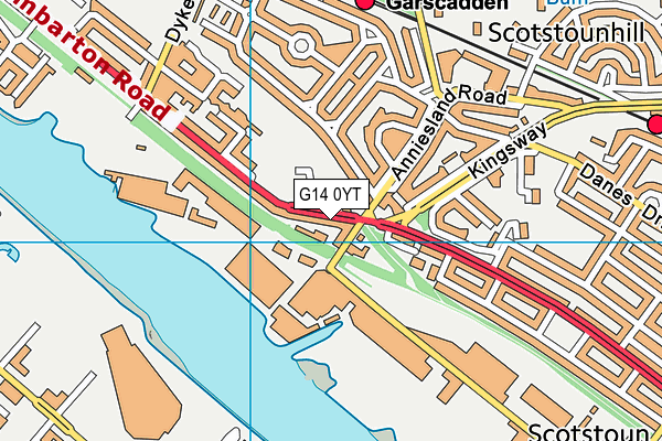 G14 0YT map - OS VectorMap District (Ordnance Survey) G14 0YT map - OS VectorMap District (Ordnance Survey)