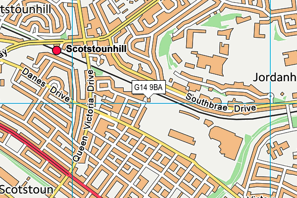 G14 9BA map - OS VectorMap District (Ordnance Survey) G14 9BA map - OS VectorMap District (Ordnance Survey)