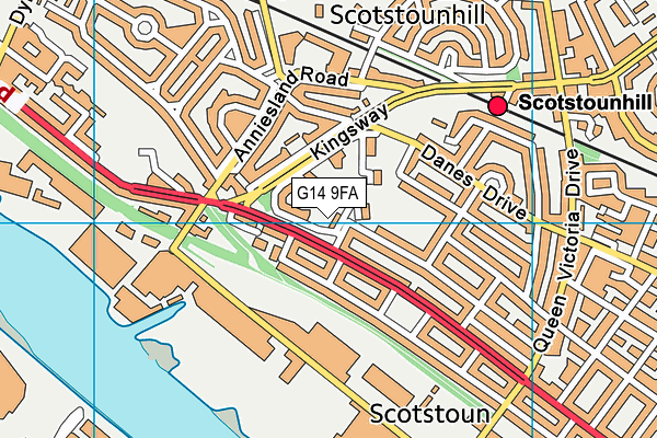 G14 9FA map - OS VectorMap District (Ordnance Survey) G14 9FA map - OS VectorMap District (Ordnance Survey)