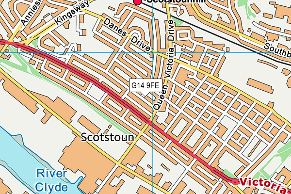 G14 9FE map - OS VectorMap District (Ordnance Survey) G14 9FE map - OS VectorMap District (Ordnance Survey)