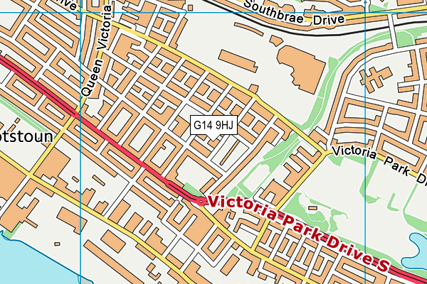 G14 9HJ map - OS VectorMap District (Ordnance Survey)