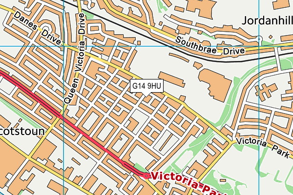 G14 9HU map - OS VectorMap District (Ordnance Survey) G14 9HU map - OS VectorMap District (Ordnance Survey)