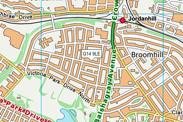 G14 9LE map - OS VectorMap District (Ordnance Survey) G14 9LE map - OS VectorMap District (Ordnance Survey)