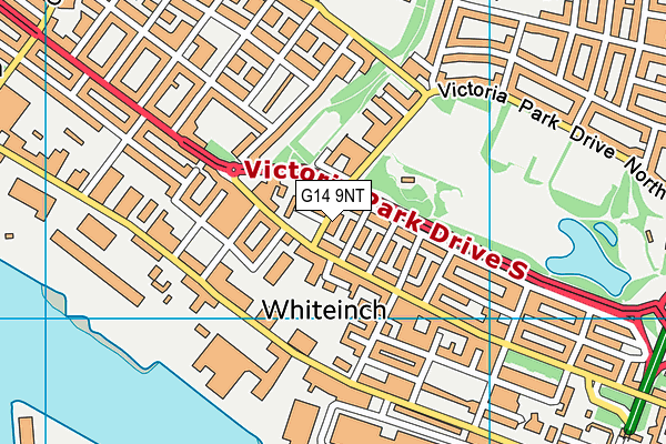 G14 9NT map - OS VectorMap District (Ordnance Survey)