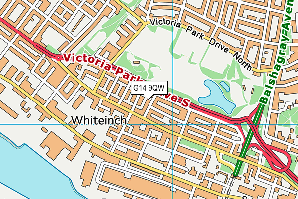 G14 9QW map - OS VectorMap District (Ordnance Survey) G14 9QW map - OS VectorMap District (Ordnance Survey)