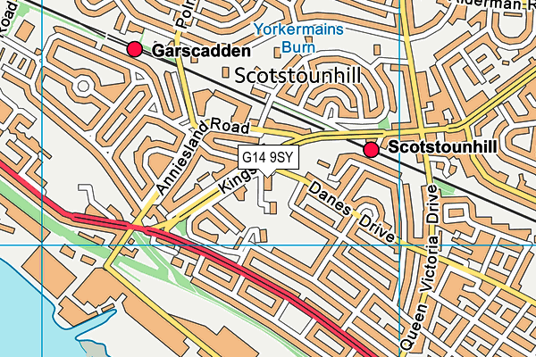 G14 9SY map - OS VectorMap District (Ordnance Survey) G14 9SY map - OS VectorMap District (Ordnance Survey)