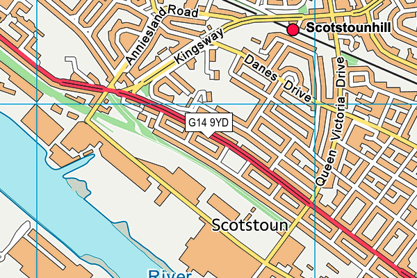 G14 9YD map - OS VectorMap District (Ordnance Survey) G14 9YD map - OS VectorMap District (Ordnance Survey)