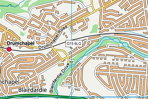 G15 6LG map - OS VectorMap District (Ordnance Survey)