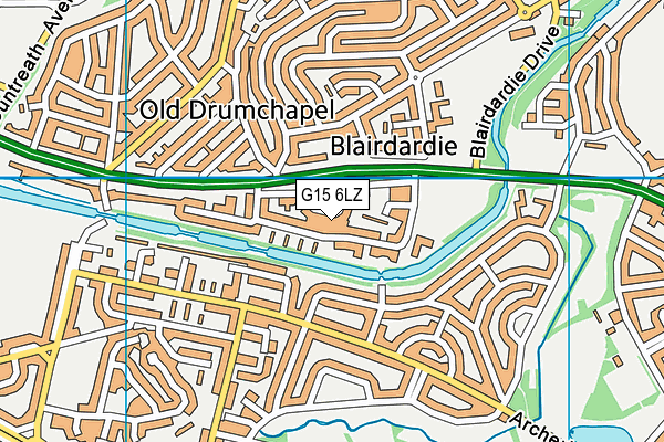 G15 6LZ map - OS VectorMap District (Ordnance Survey) G15 6LZ map - OS VectorMap District (Ordnance Survey)
