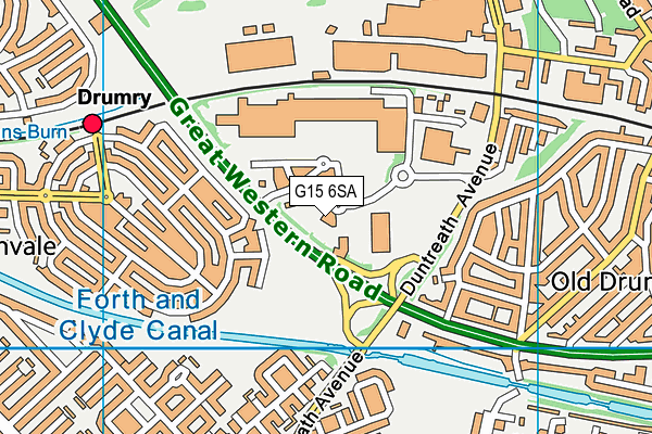 G15 6SA map - OS VectorMap District (Ordnance Survey) G15 6SA map - OS VectorMap District (Ordnance Survey)