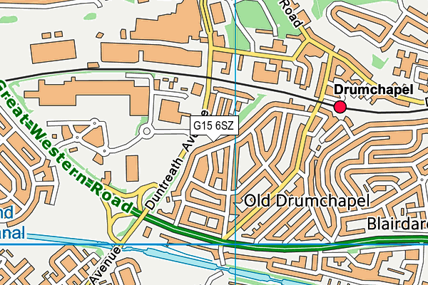 G15 6SZ map - OS VectorMap District (Ordnance Survey) G15 6SZ map - OS VectorMap District (Ordnance Survey)