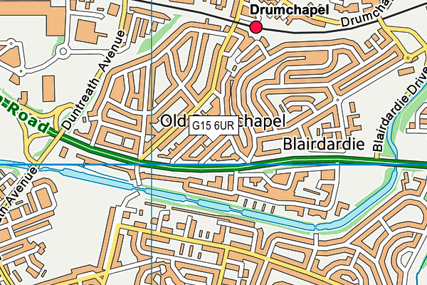 G15 6UR map - OS VectorMap District (Ordnance Survey) G15 6UR map - OS VectorMap District (Ordnance Survey)