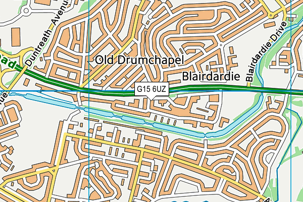 G15 6UZ map - OS VectorMap District (Ordnance Survey) G15 6UZ map - OS VectorMap District (Ordnance Survey)