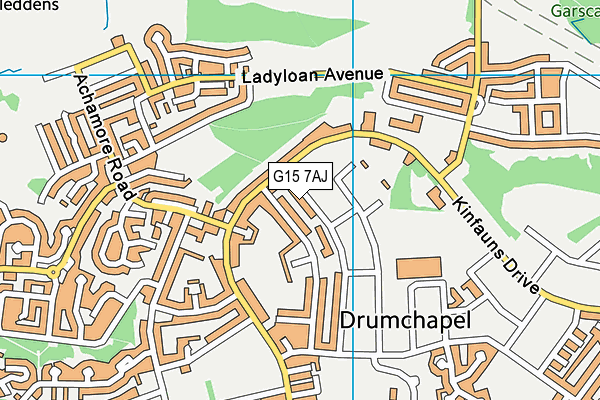 G15 7AJ map - OS VectorMap District (Ordnance Survey) G15 7AJ map - OS VectorMap District (Ordnance Survey)