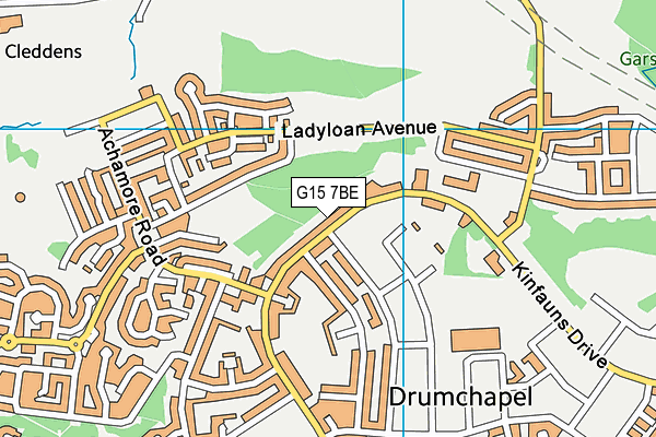 G15 7BE map - OS VectorMap District (Ordnance Survey) G15 7BE map - OS VectorMap District (Ordnance Survey)