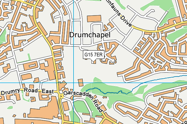 G15 7ER map - OS VectorMap District (Ordnance Survey)