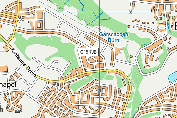G15 7JB map - OS VectorMap District (Ordnance Survey)