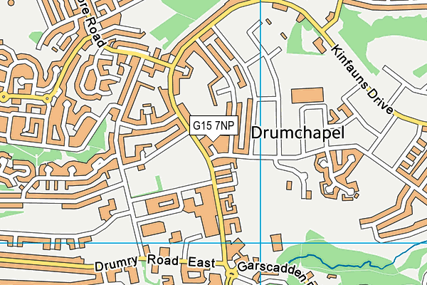 G15 7NP map - OS VectorMap District (Ordnance Survey)