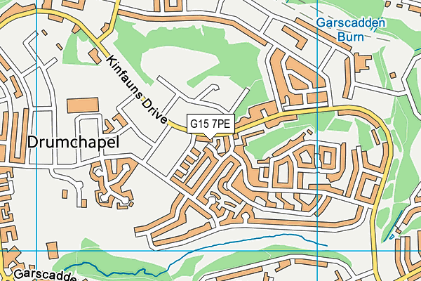 G15 7PE map - OS VectorMap District (Ordnance Survey)
