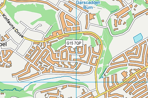 G15 7QP map - OS VectorMap District (Ordnance Survey)