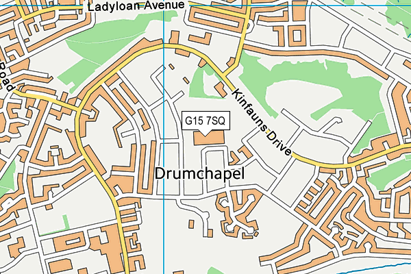 G15 7SQ map - OS VectorMap District (Ordnance Survey)