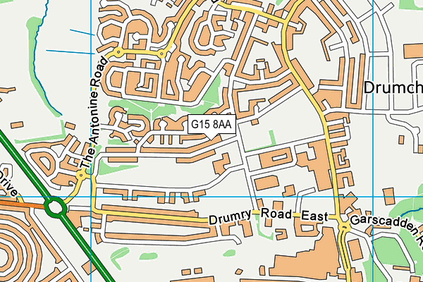G15 8AA map - OS VectorMap District (Ordnance Survey) G15 8AA map - OS VectorMap District (Ordnance Survey)