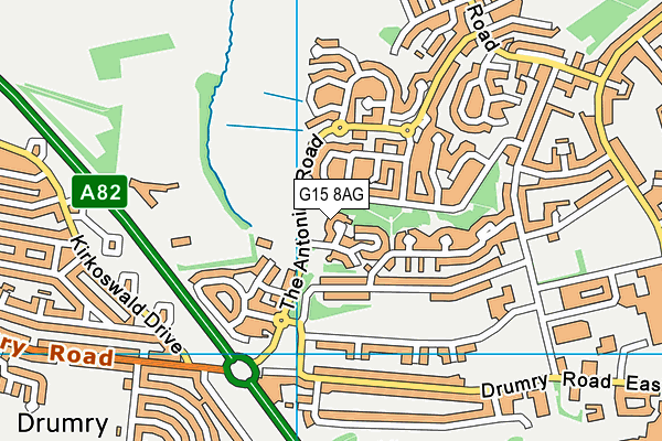 G15 8AG map - OS VectorMap District (Ordnance Survey) G15 8AG map - OS VectorMap District (Ordnance Survey)