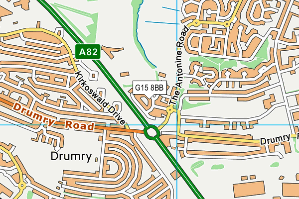 G15 8BB map - OS VectorMap District (Ordnance Survey) G15 8BB map - OS VectorMap District (Ordnance Survey)