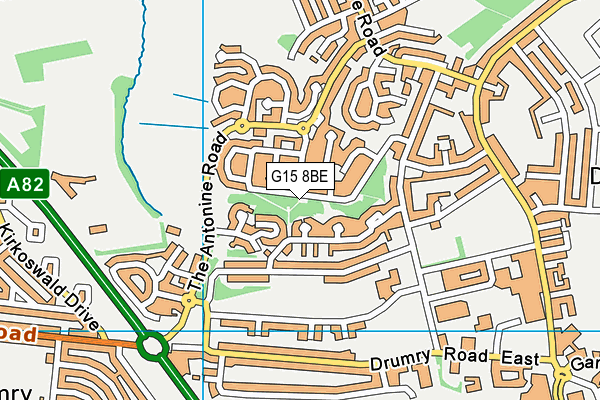 G15 8BE map - OS VectorMap District (Ordnance Survey) G15 8BE map - OS VectorMap District (Ordnance Survey)