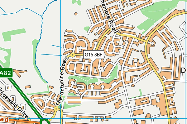 G15 8BF map - OS VectorMap District (Ordnance Survey) G15 8BF map - OS VectorMap District (Ordnance Survey)