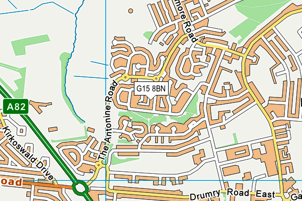 G15 8BN map - OS VectorMap District (Ordnance Survey) G15 8BN map - OS VectorMap District (Ordnance Survey)