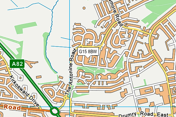 G15 8BW map - OS VectorMap District (Ordnance Survey) G15 8BW map - OS VectorMap District (Ordnance Survey)